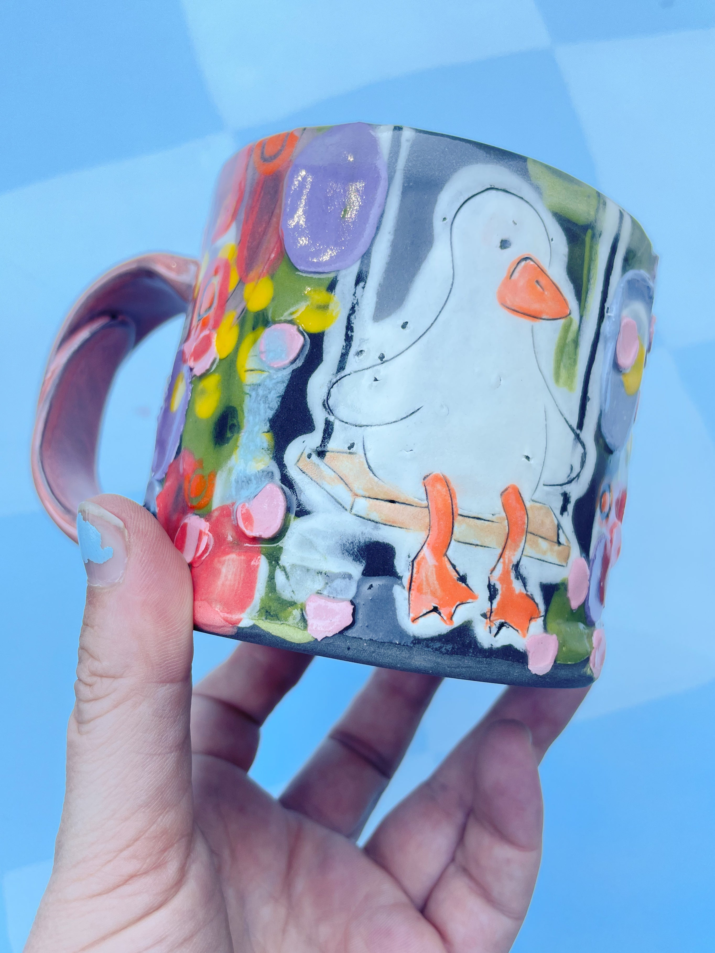 Breeze in my Feathers Goose Mug, 10-12 oz