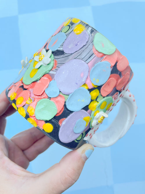 3D Daisy Mini Mug, 6-8 oz